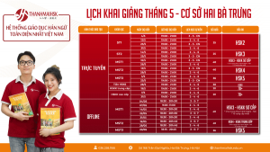 Lịch khai giảng tiếng Trung Hai Bà Trưng