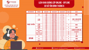 Lịch học tiếng Hoa Tân Bình