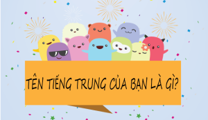 Dịch tên tiếng Việt sang tiếng Trung